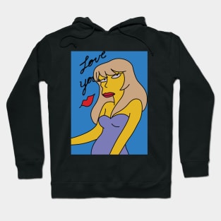 Love You Poster Hoodie